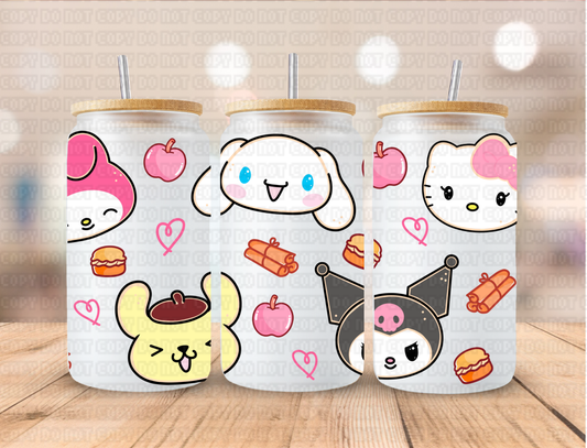 Kawaii Kuromi Fiends - 16 oz / 20 oz Libby UV DTF Wrap