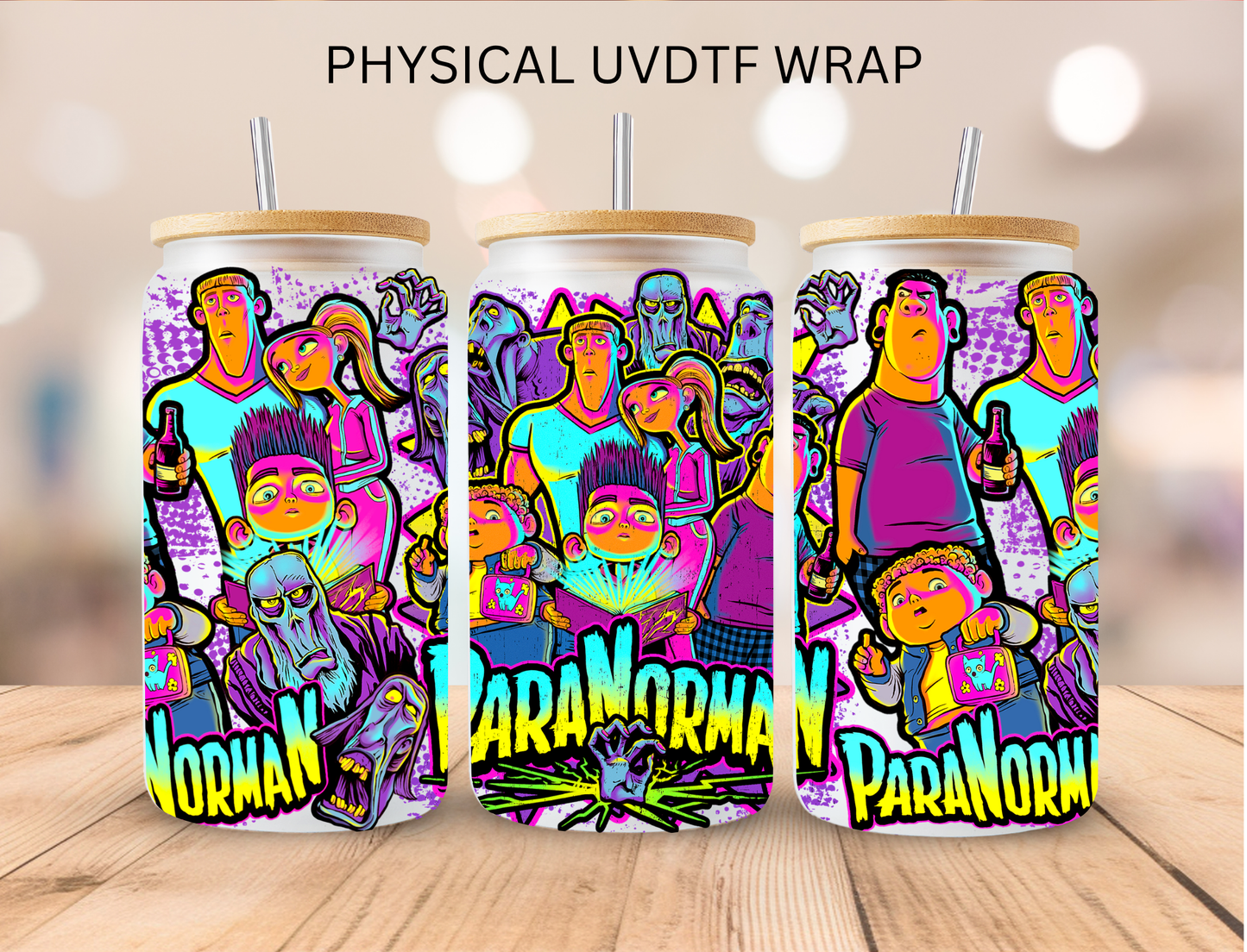 Halloween Paranorman - 16 oz / 20 oz Libby UV DTF Wrap