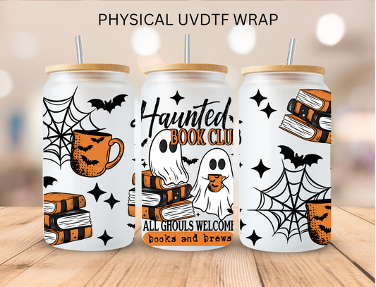 Halloween Haunted Book Club - 16 oz / 20 oz Libby UV DTF Wrap