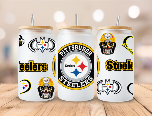 Football Steelers - 16oz Libby UV DTF Wrap