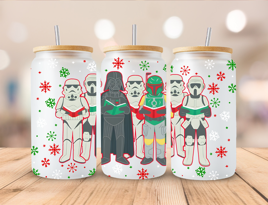 Galaxy Christmas - 16oz Libby UV DTF Wrap