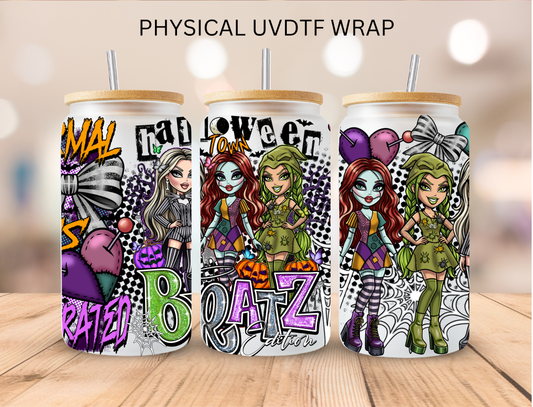 Halloween Bratz - 16 oz / 20 oz Libby UV DTF Wrap