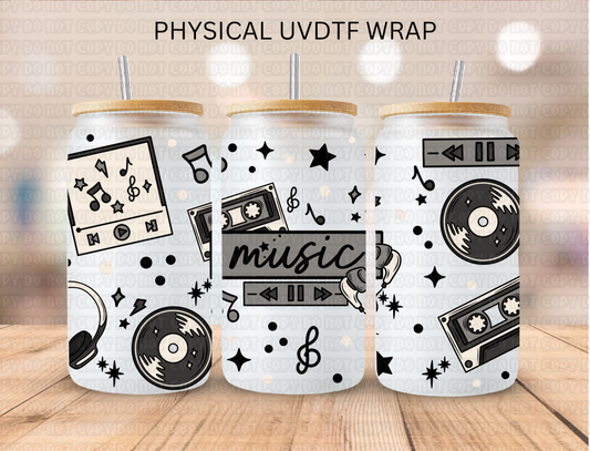 Music Records - 16 oz / 20 oz Libby UV DTF