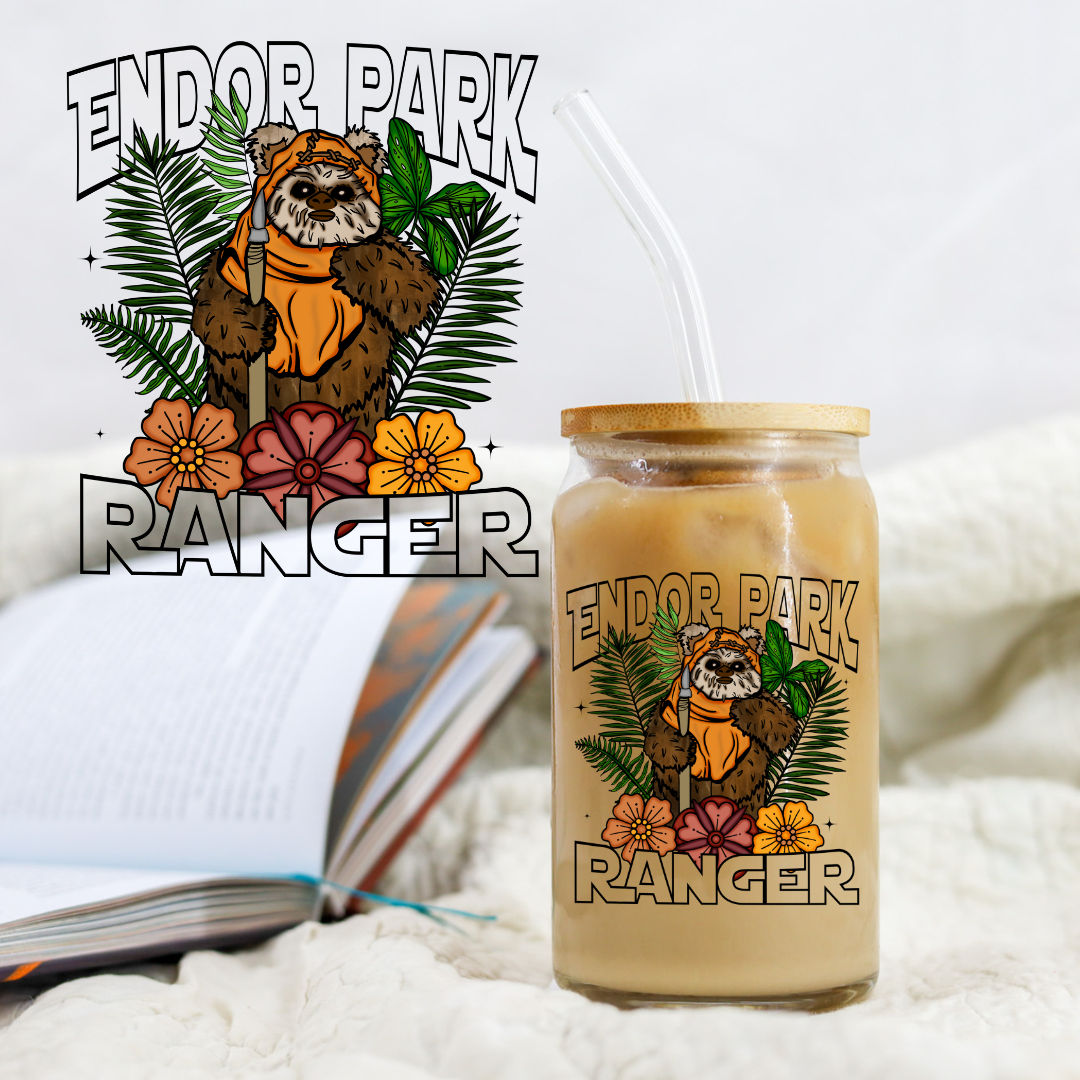 Endor Park Ranger Star Hero - UV DTF Libby Decal NEACE CO EXCLUSIVE