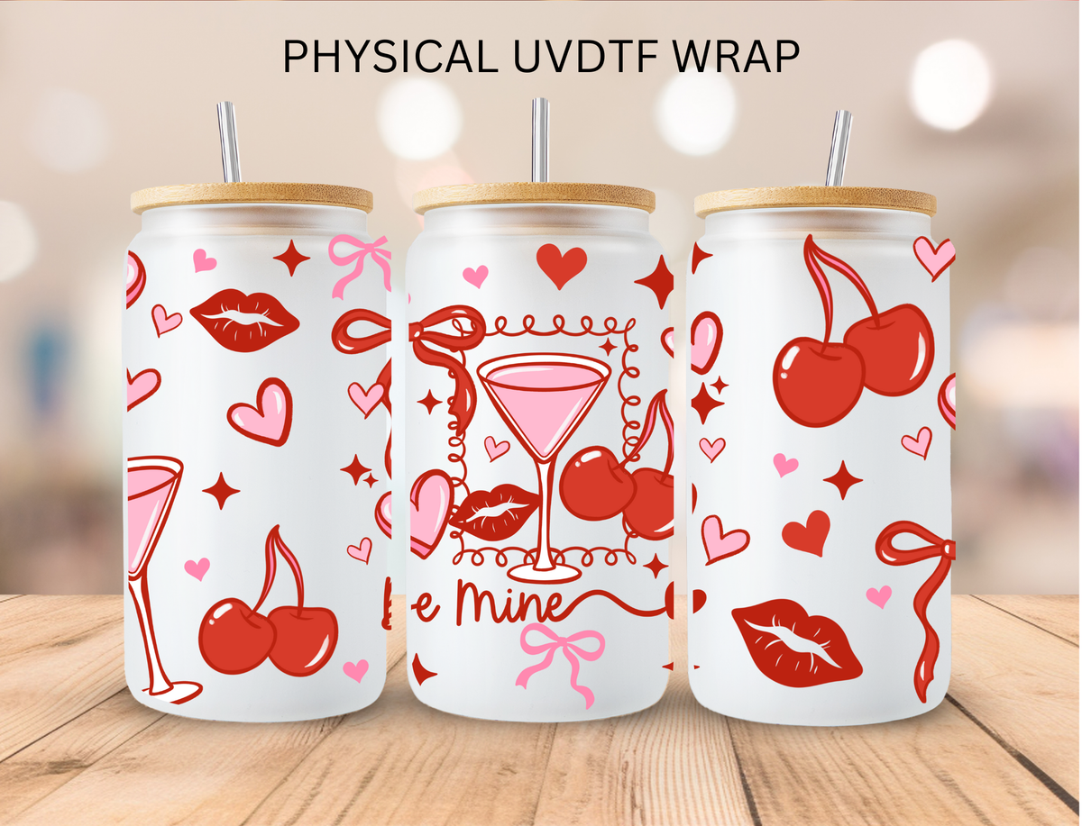 Valentine Martini Cherries - 16 oz / 20 oz Libby UV DTF
