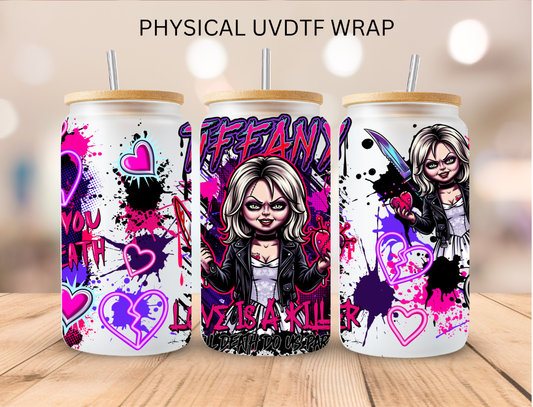 Halloween Tiffan Doll - 16 oz / 20 oz Libby UV DTF Wrap
