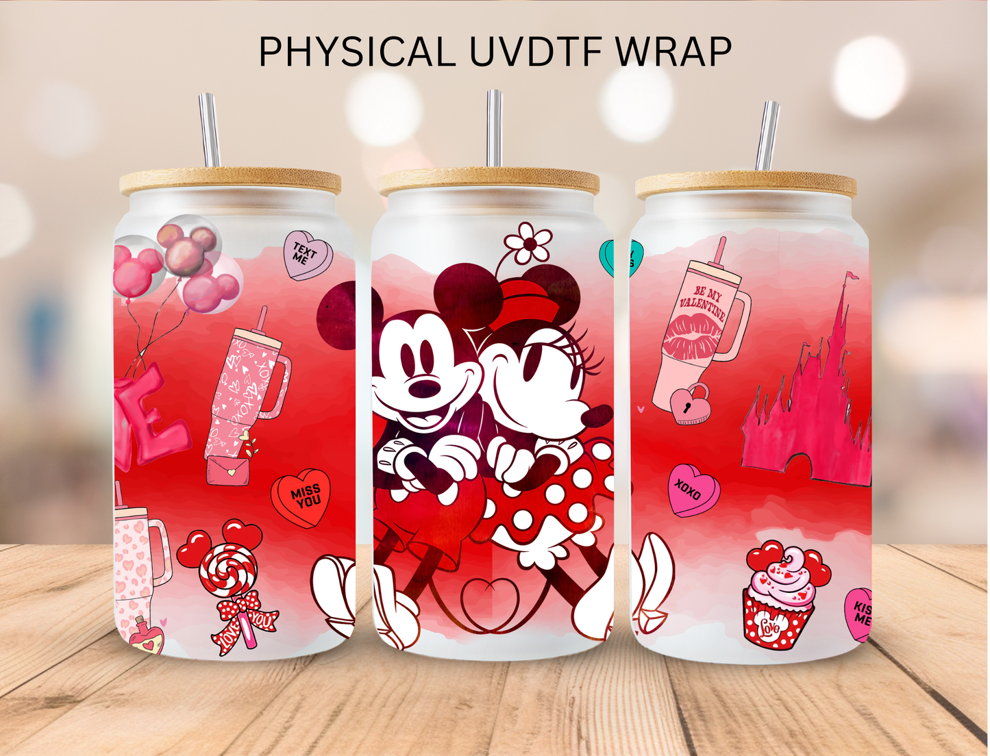 Mouse Couple Valentines Collection - 16 oz / 20 oz Libby UV DTF
