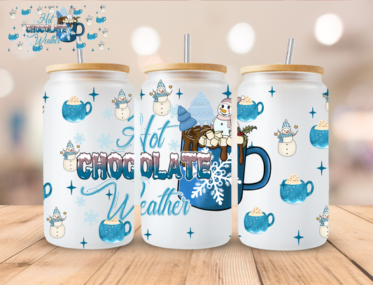 Christmas Hot Chocolate Weather - 16 oz / 20 oz Libby UV DTF Wrap