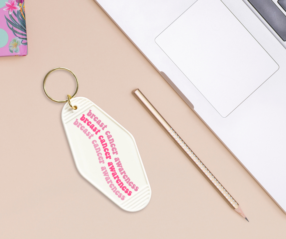 Breast Cancer Awareness - UVDTF Motel Keychain Set Of 6