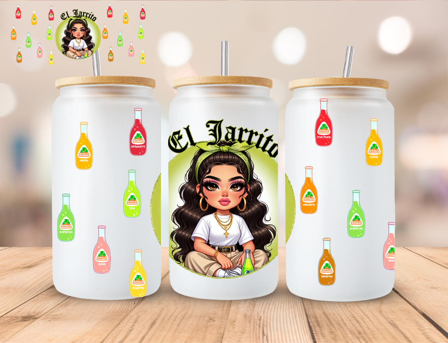 El Jarrito - 16 oz / 20 oz Libby UV DTF Wrap