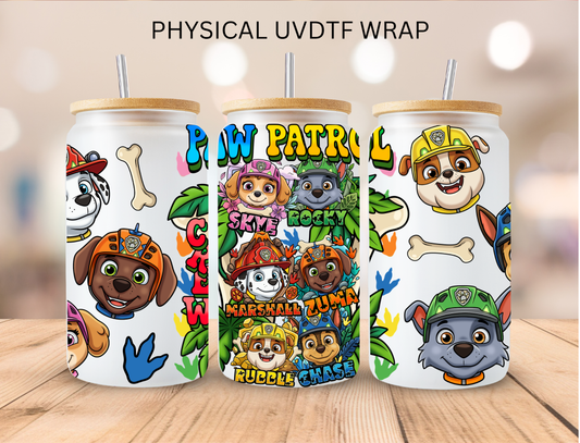 Patrol Dogs - 16 oz / 20 oz Libby UV DTF Wrap