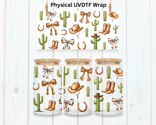 Western Cactus and Hats - 16 oz / 20 oz Libby UV DTF