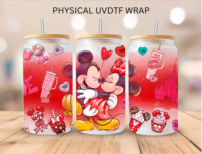Mouse Couple Valentines Collection - 16 oz / 20 oz Libby UV DTF