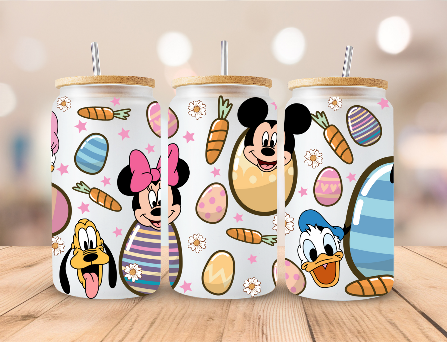 Easter Egg Mouse and Friends - 16 oz / 20 oz Libby UV DTF Wrap