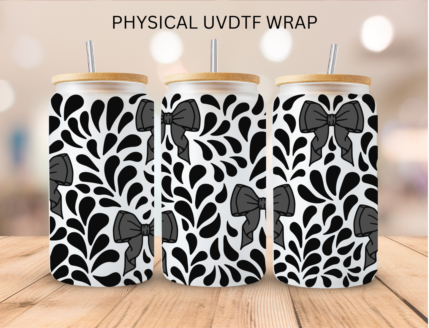 Black Bows Talavera - 16 oz / 20 oz Libby UV DTF