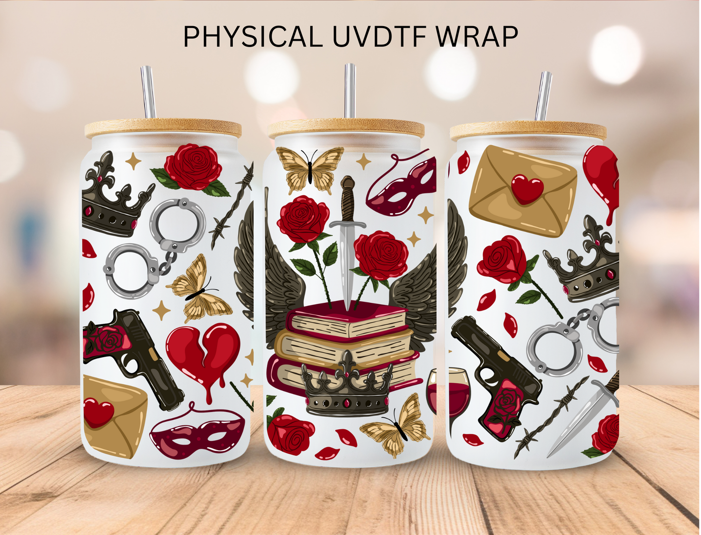 Dark Romance Book Lover - 16 oz / 20 oz Libby UV DTF