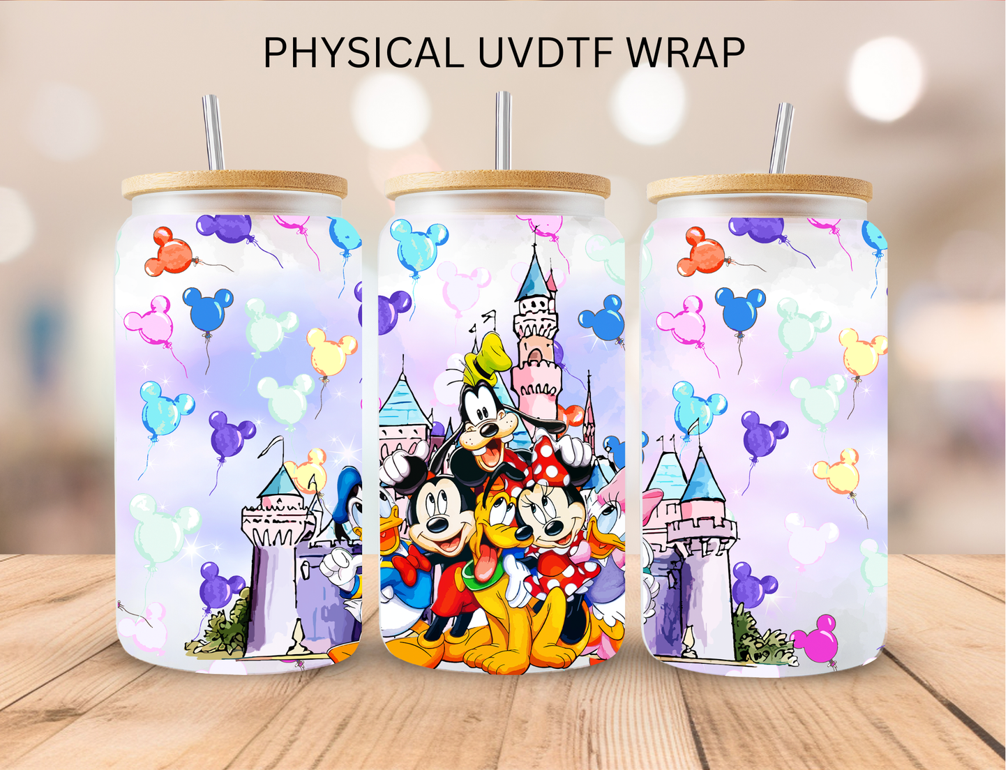 Watercolor Castle - 16 oz / 20 oz Libby UV DTF