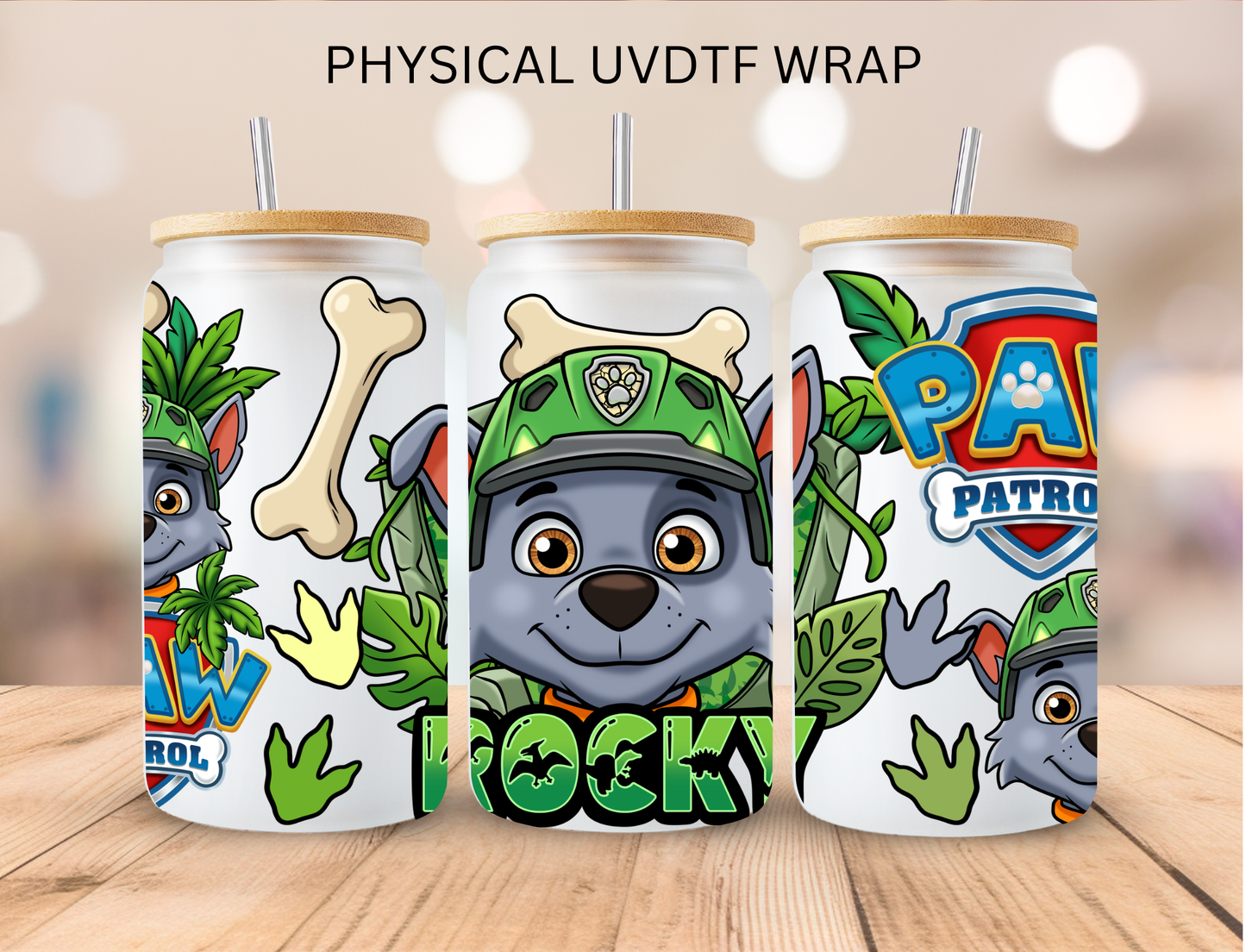 Patrol Dogs Rocky - 16 oz / 20 oz Libby UV DTF Wrap