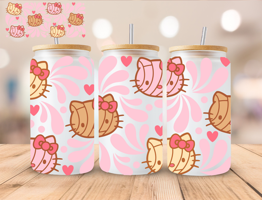 Kitty Concha - 16 oz / 20 oz Libby UV DTF Wrap