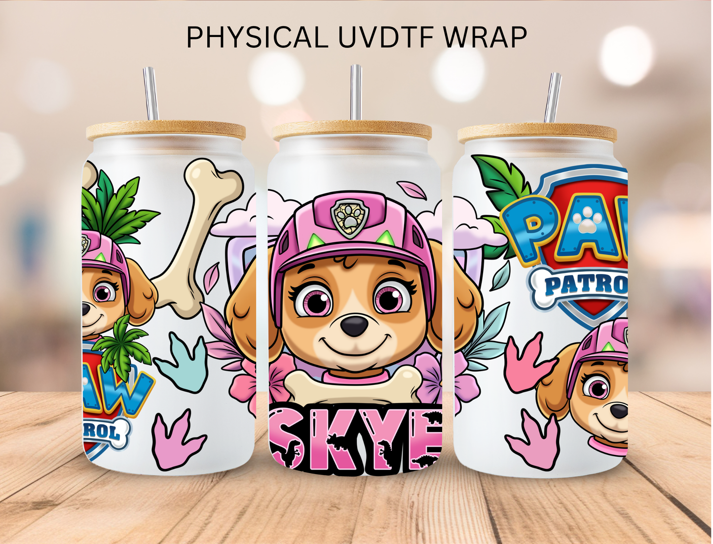 Patrol Dogs Skye - 16 oz / 20 oz Libby UV DTF Wrap