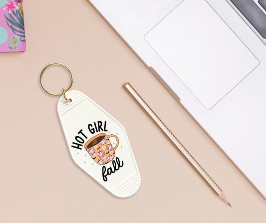 Hot Girl Fall - UVDTF Motel Keychain Set Of 6