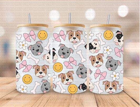 Pitbull - 16 oz / 20 oz Libby UV DTF Wrap