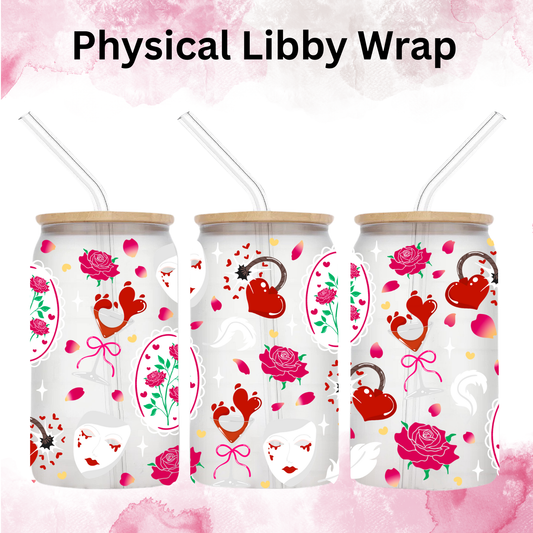 Valentines Heart Mashup - 16 oz / 20 oz Libby UV DTF