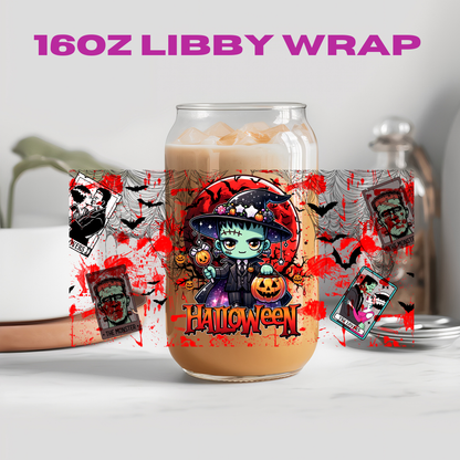 Halloween Horror Blood Splatter Collection - 16 oz / 20 oz Libby UV DTF Wrap