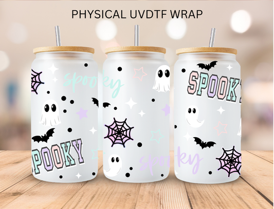 Halloween Spooky Ghosts - 16 oz / 20 oz Libby UV DTF Wrap