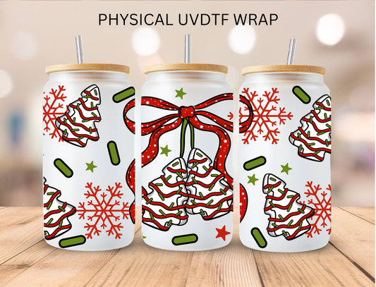 Christmas Cake Trees - 16 oz / 20 oz Libby UV DTF Wrap
