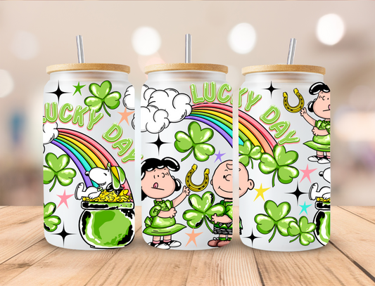 St. Patty's Kids - 16 oz Libby UV DTF Wrap EXCLUSIVE DESIGNED