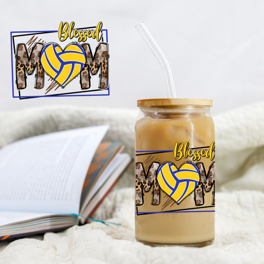 Volleyball Blessed Mom - UVDTF decals