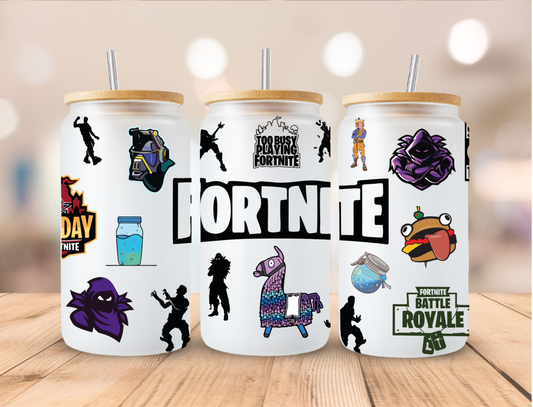 Fortnite - 16 oz / 20 oz Libby UV DTF Wrap
