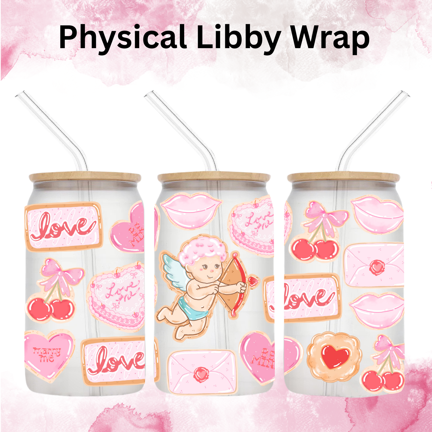 Valentines Cupid LOVE - 16 oz / 20 oz Libby UV DTF