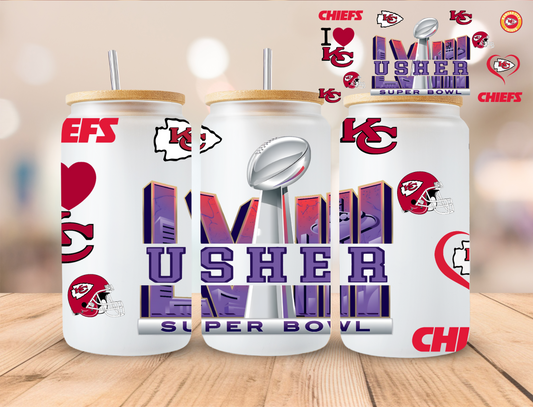 Superbowl Chiefs Usher - UVDTF Wrap
