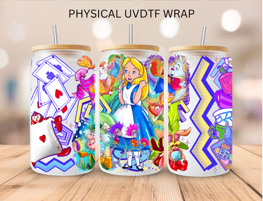 Wonderland Girl Neon - 16 oz / 20 oz Libby UV DTF