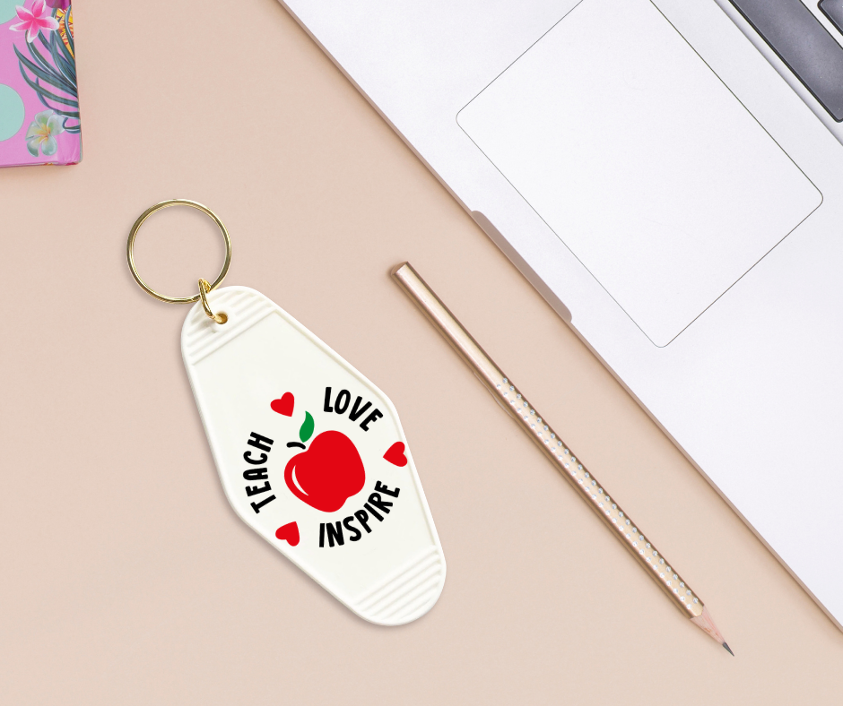 Teach Love Inspire - UVDTF Motel Keychain Set Of 6