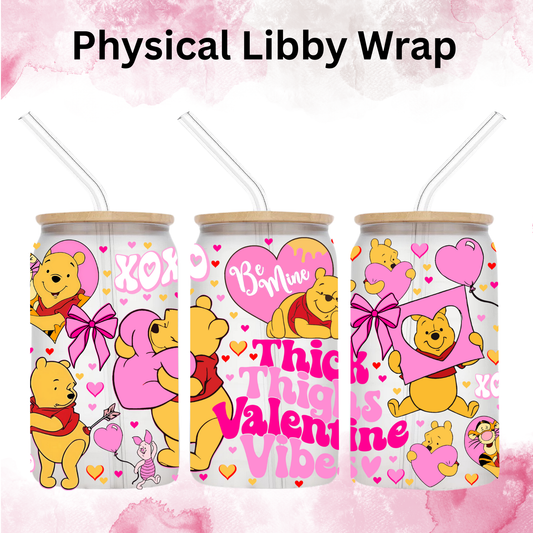 Valentines Thick Thighs Valentine Vibes - 16 oz / 20 oz Libby UV DTF