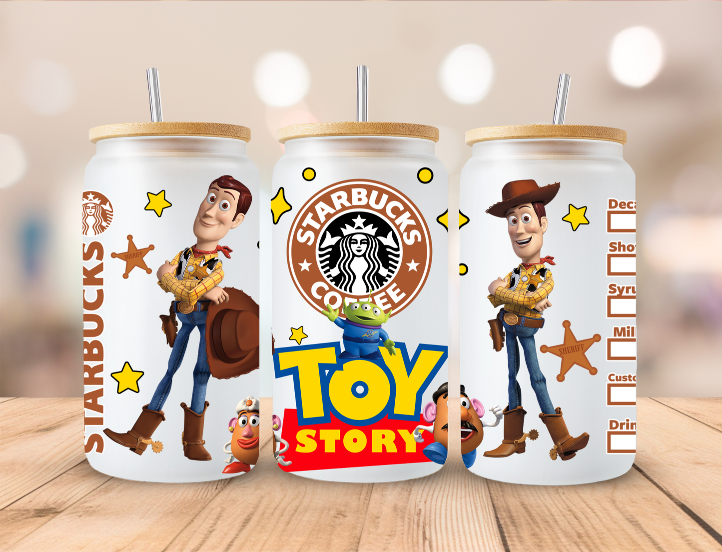 Toy Sheriff Coffee - 16 oz Libby UV DTF