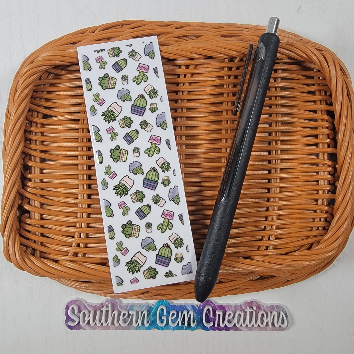 Mixed Cactus Print - UVDTF Pen Wrap RTS