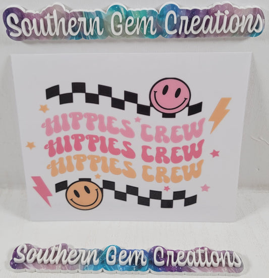 Groovy Hippies Crew - UVDTF Decal RTS