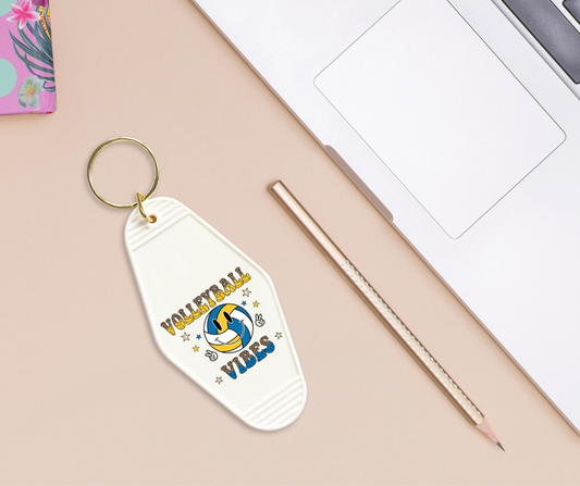 Volleyball Vibes - UVDTF Motel Keychain Set Of 6