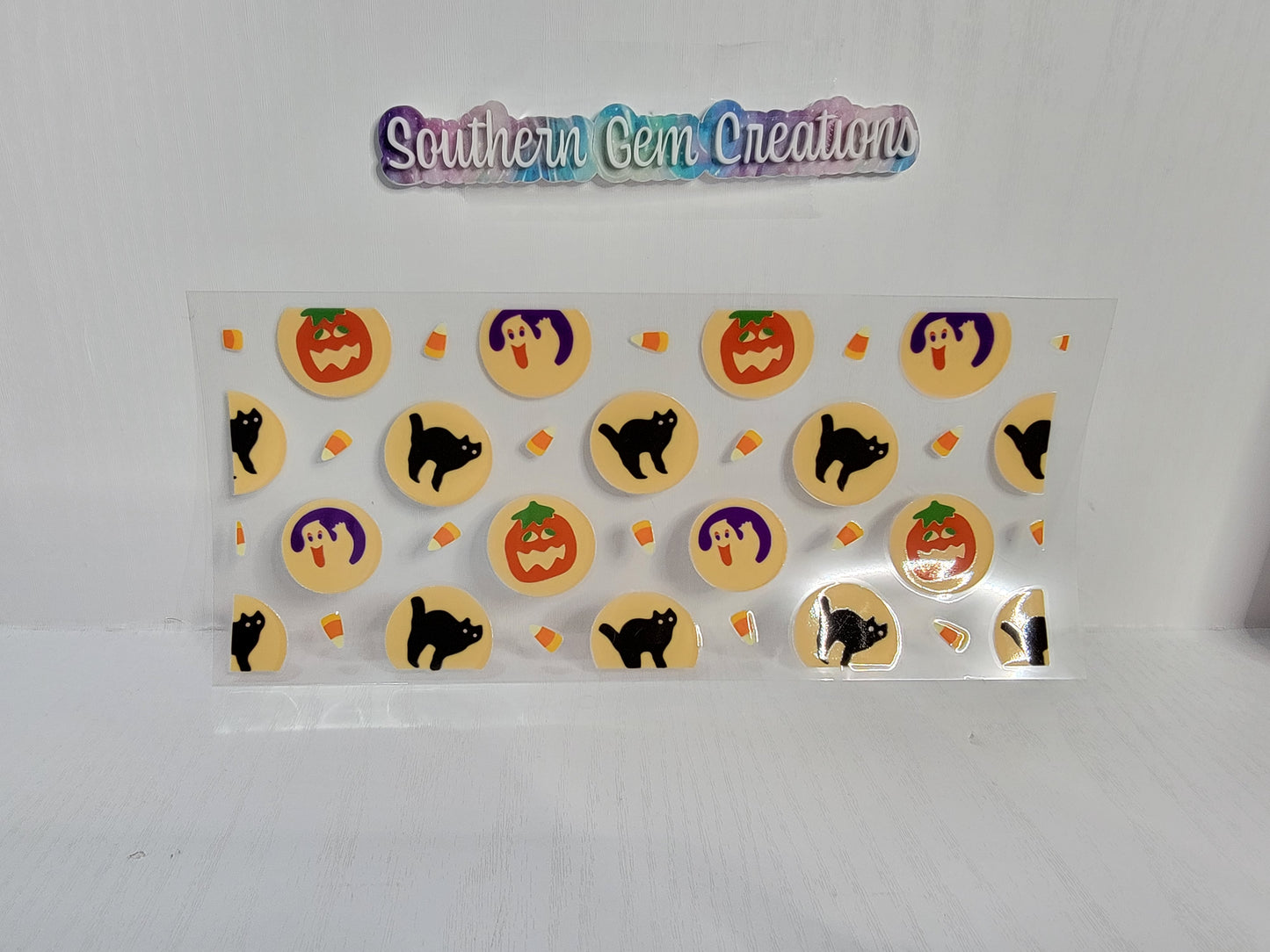 Halloween cookies - 16 oz Libby UV DTF Wrap RTS