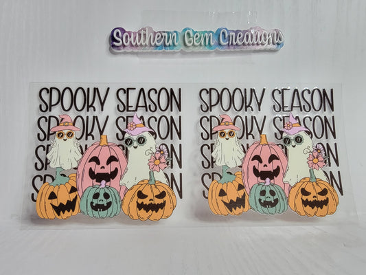 Halloween Spooky Season - 16 oz Libby UV DTF Wrap RTS