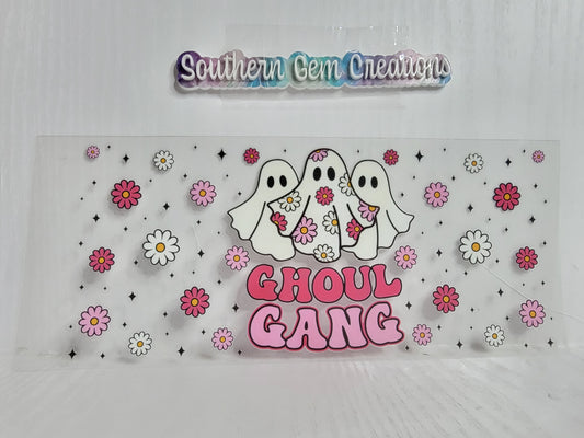 Halloween Ghoul Gang - 16 oz Libby UV DTF Wrap RTS