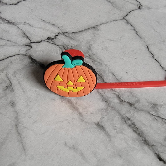 Mouse Pumpkin straw topper