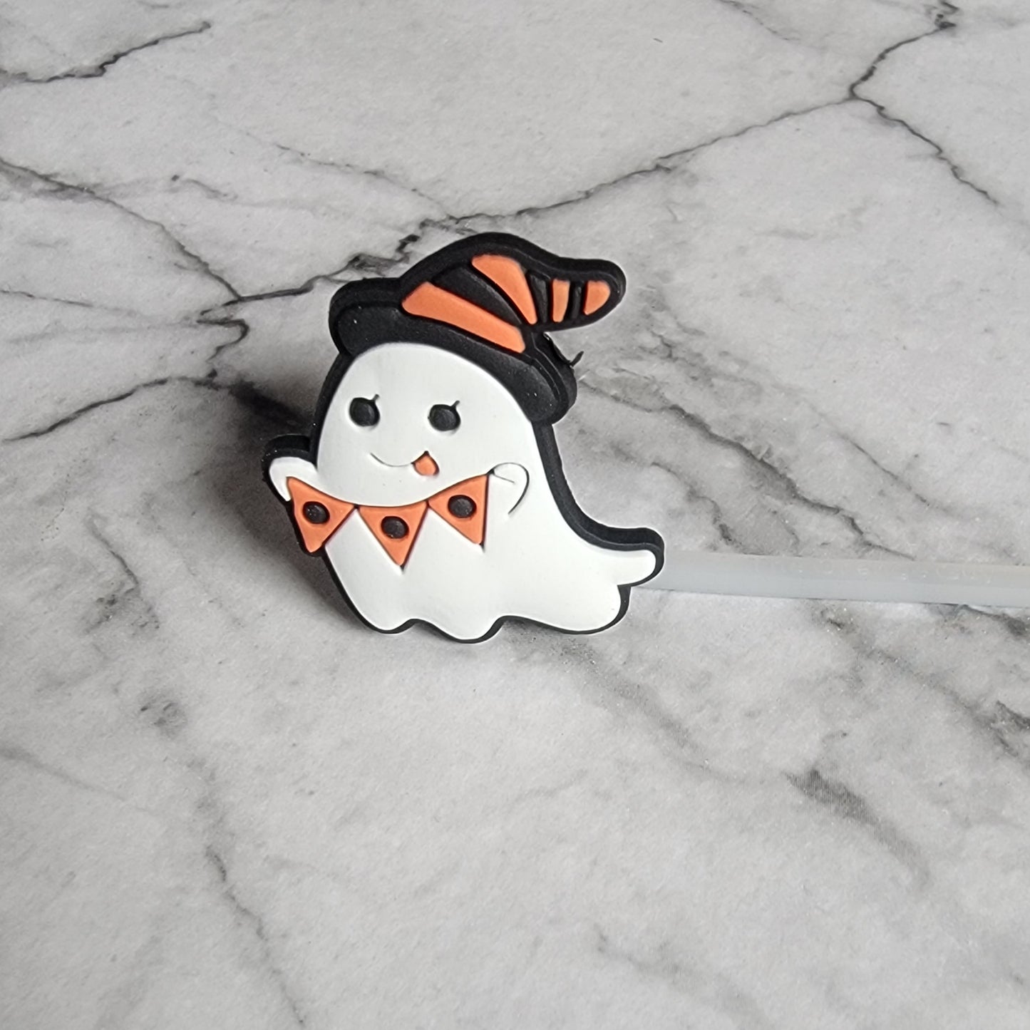 Halloween Ghost - Silicone Straw Toppers Collection