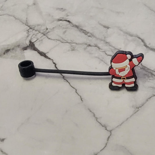 Christmas Dabbing Santa - Silicone Straw Toppers Collection