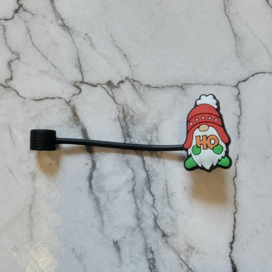 Christmas Gnome HO - Silicone Straw Toppers Collection