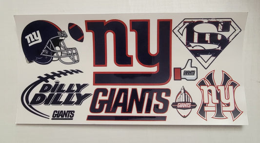 Football NY Giants - 16 oz Libby UV DTF RTS